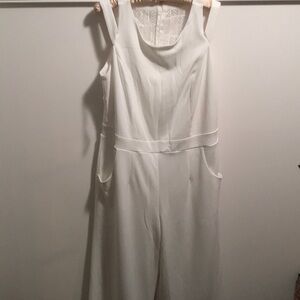 COPY - New sz 14 Ashley Stewart Jumpsuit white pockets
